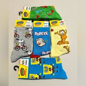 Crazy Socks - Cartoon Bundle (5 Pairs of Socks)